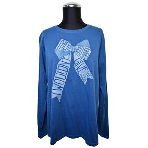 Life Is Good Blue Women's L Long Sleeve T-Shirt There is Nothing I Wouldn't Give